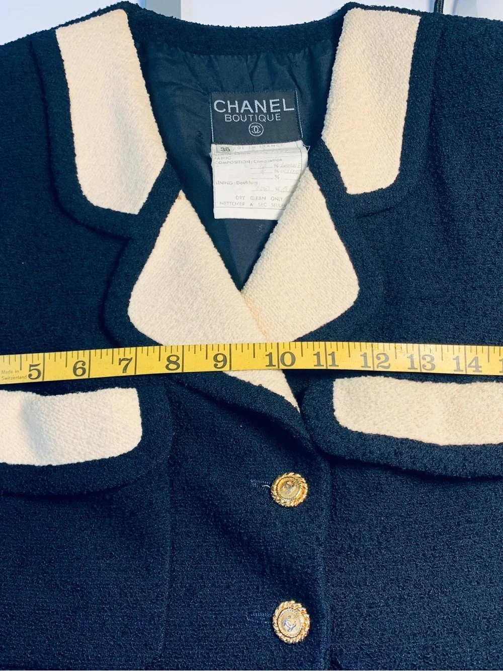 Vintage CHANEL Boutique two piece jacket and skirt